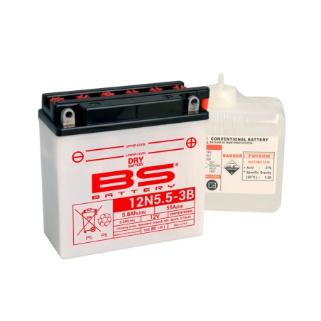 Batería BS BATTERY 12N5.5-3B