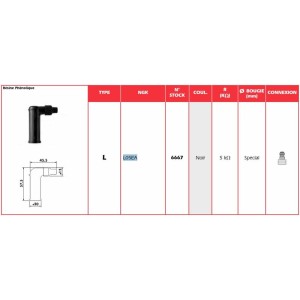 Pipa de bujía NGK L05EA