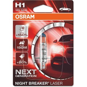 Lámpara OSRAM Night Breaker Laser H1 Light 12V 55W - 1 ud