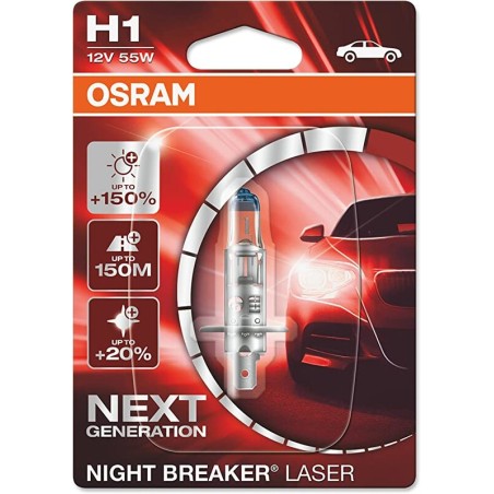Lámpara OSRAM Night Breaker Laser H1 Light 12V 55W - 1 ud