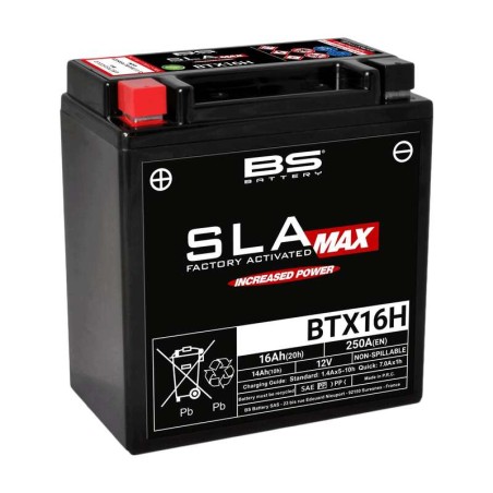 Batería BS BATTERY SLA Max sin mantenimiento activada en fábrica BT...