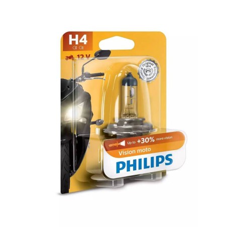 Lámpara PHILIPS H4 Vision Moto 12V / 60 / 55W - 1 ud