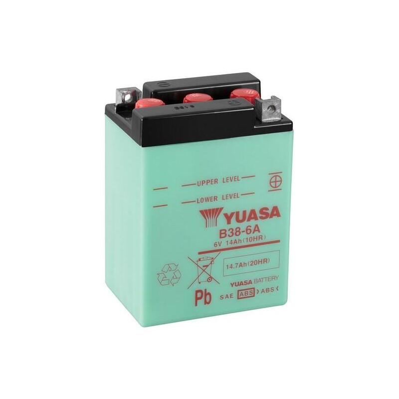 Batería YUASA B38-6A Dry charged (sin electrolito)