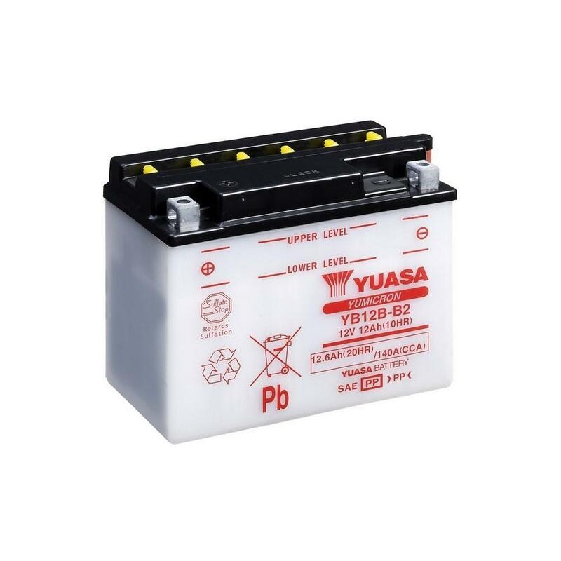 Batería YUASA YB12B-B2 Dry charged (sin electrolito)