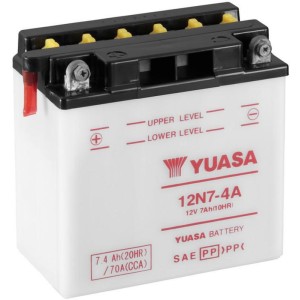 Batería YUASA 12N7-4A Dry charged (sin electrolito)