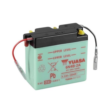 Batería YUASA 6N4B-2A Dry charged (sin electrolito)