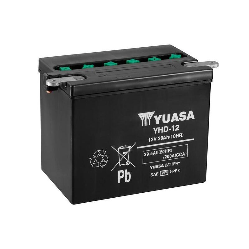Batería YUASA YHD-12 Dry charged (sin electrolito)