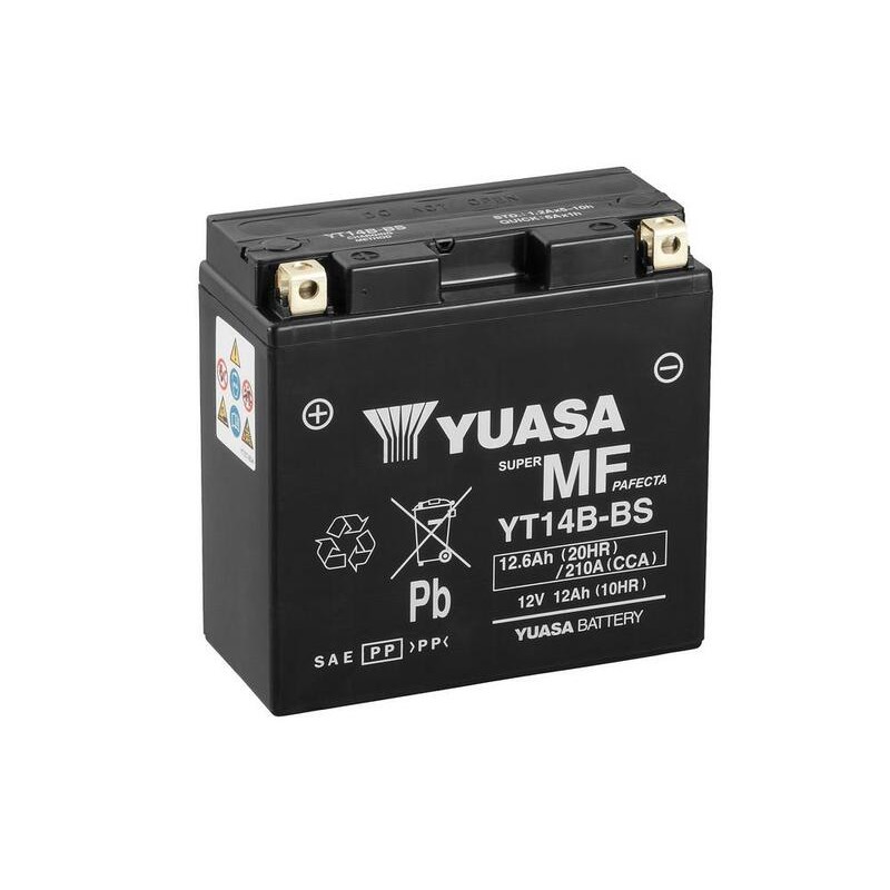 Batería YUASA YT14B-BS Combipack (con electrolito)