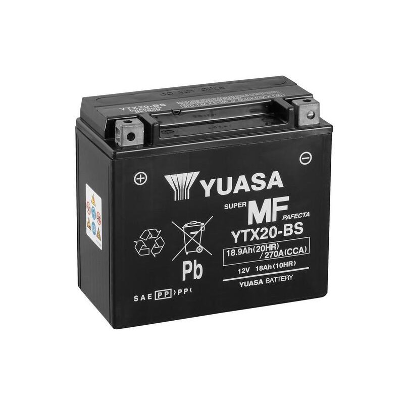 Batería YUASA YTX20-BS Combipack (con electrolito)