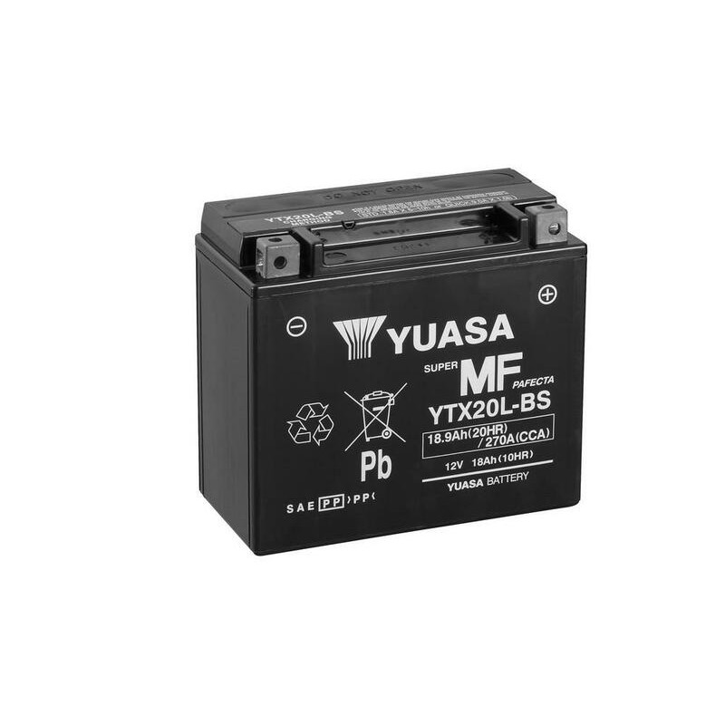 Batería YUASA YTX20L-BS Combipack (con electrolito)