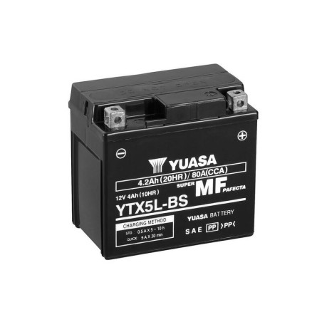 Batería YUASA YTX5L-BS Combipack (con electrolito)