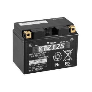 Yuasa battery YTZ12S Wet Charged (cargada y activada)