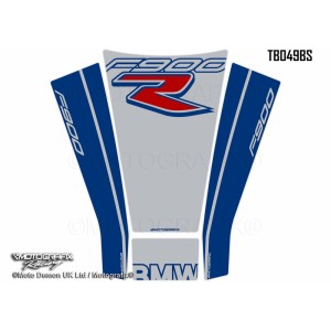 Set de 4 protectores de depósito MOTOGRAFIX color azul/blanco BMW F...