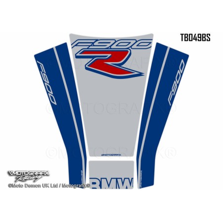 Set de 4 protectores de depósito MOTOGRAFIX color azul/blanco BMW F...