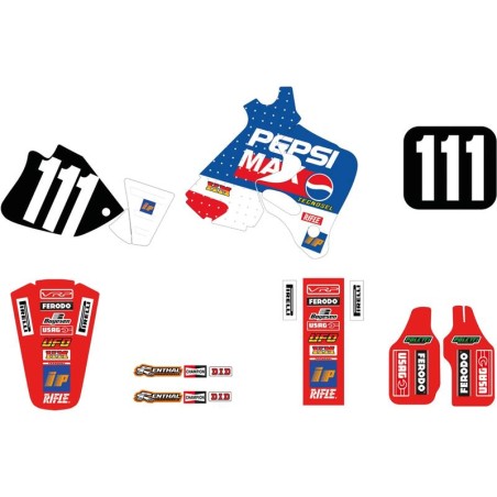 Kit adhesivos TECNOSEL Replica Team Honda Pepsi 1995