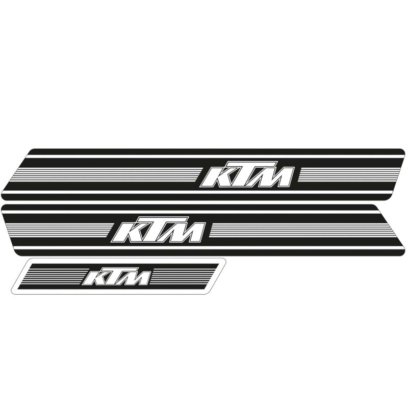 Kit adhesivos TECNOSEL OEM KTM GS 74-76 fondo negro