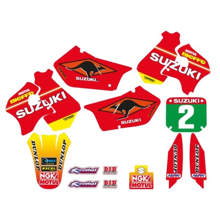 Kit adhesivos completo TECNOSEL Team Suzuki 1998