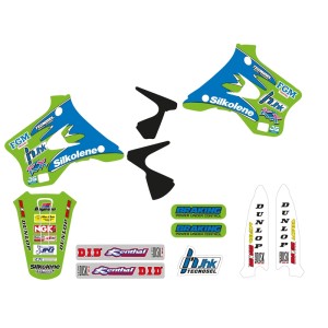 Kit adhesivos completo TECNOSEL Team Kawasaki 1996