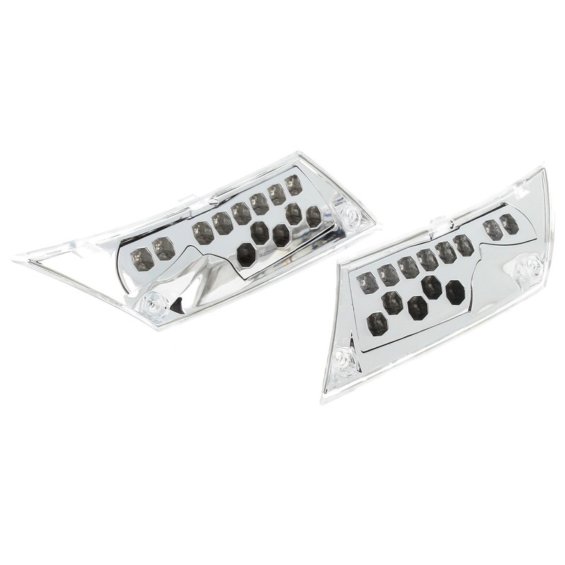 Intermitente trasero V PARTS tipo origen LED cromado Piaggio Zip 50