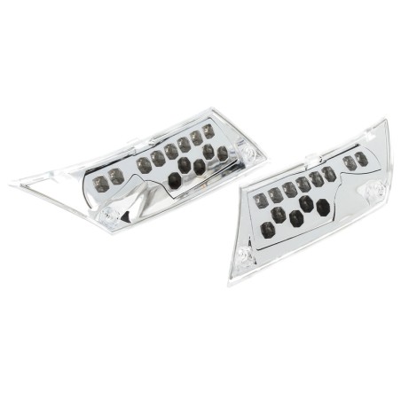 Intermitente trasero V PARTS tipo origen LED cromado Piaggio Zip 50