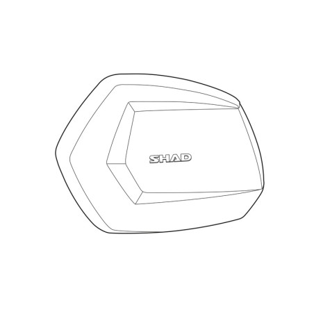 Tapa izquierda aluminio SHAD SH35