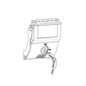 Mecanismo premium para maletas Shad SH58X/SH59X Llave negra