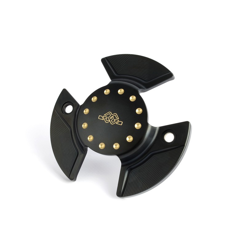 Tapas del motor GILLES, negro / dorado