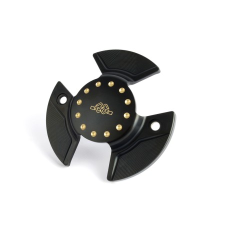 Tapas del motor GILLES, negro / dorado