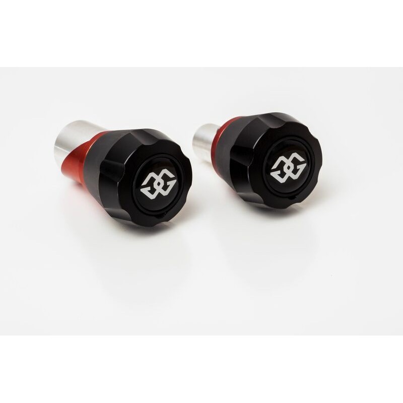 Protectores del eje delantero GILLES, negro / rojo