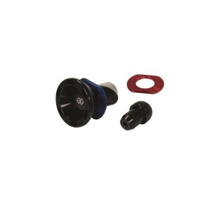 Protectores del eje delantero GILLES, negro / rojo