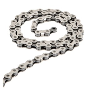 Cadena KMC X12 OEM 12 velocidades 126 eslabones plata/negra