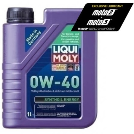 Botella 1L aceite 100% sintético Liqui Moly Synthoil Energy 0W-40 P...