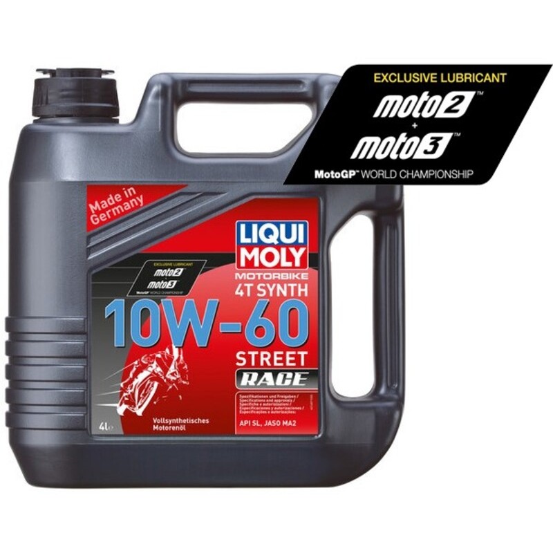 Garrafa de 4L aceite de motor Liqui Moly 100% sintético 10W-60 Race