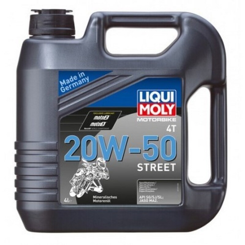 Garrafa de 4L aceite Liqui Moly Motorbike 4T mineral 20W-50 Street ...