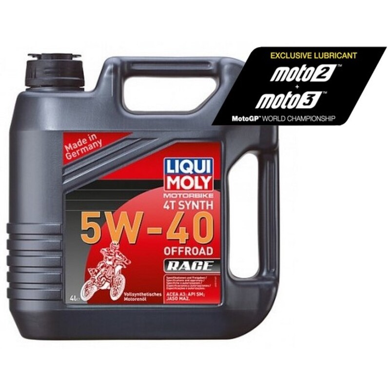 Garrafa de 4L aceite Liqui Moly 100% sintético 4T Synth 5W-40 Off r...