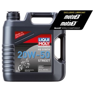 Garrafa 4L de aceite Liqui Moly HD 100% sintético 20W-50 Street