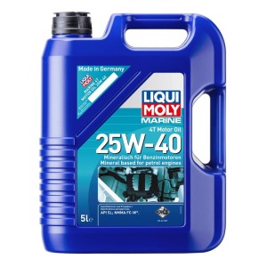 Garrafa 5L aceite de motor 4T marine mineral Liqui Moly 25W-40 API ...