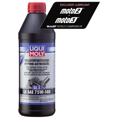 Botella 1L aceite de transmisión cardán BMW 75W-140 Liqui Moly 100%...