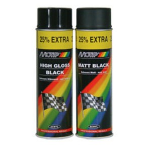 Pintura MOTIP negro satinado 500ML