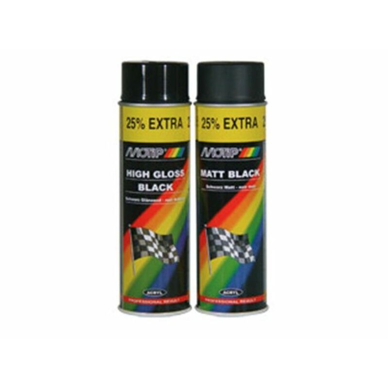 Pintura MOTIP negro brillante 500ML