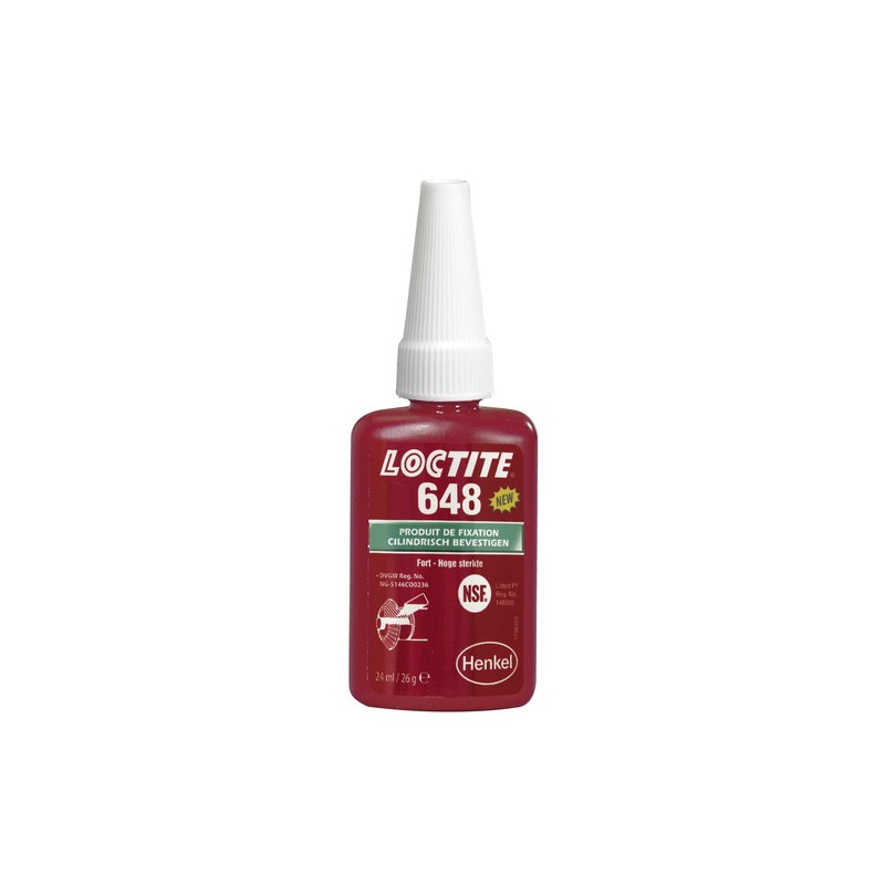Compuesto de retención LOCTITE 648 botella 24ML