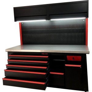 Estación de trabajo bicicleta Bike-Lift 2000mm Encimera hierro - MF...