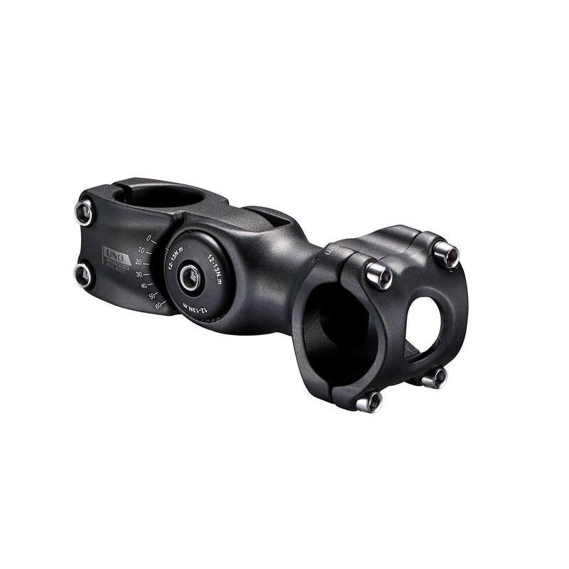 Potencia para bicicleta 0° / 60° UNO - 110 mm negro