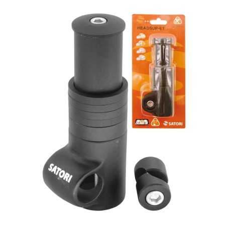 Elevador de potencia SATORI bicicleta Aluminio Negro