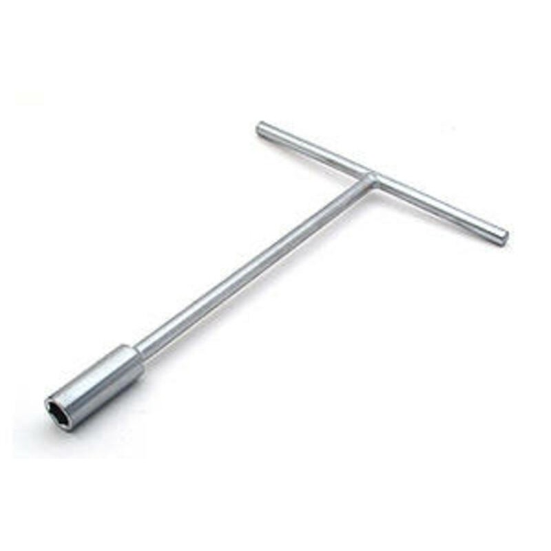 Llave vaso plana en T BIHR 12mm cromo satinado