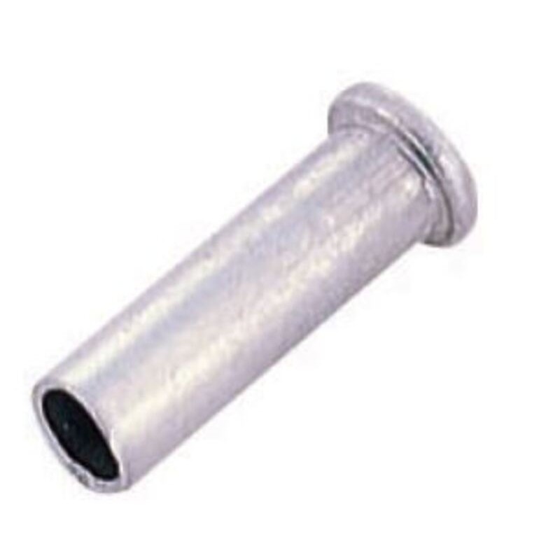 ALHONGA Bote 500 Terminales de cable Ø2mm. Aluminio plata