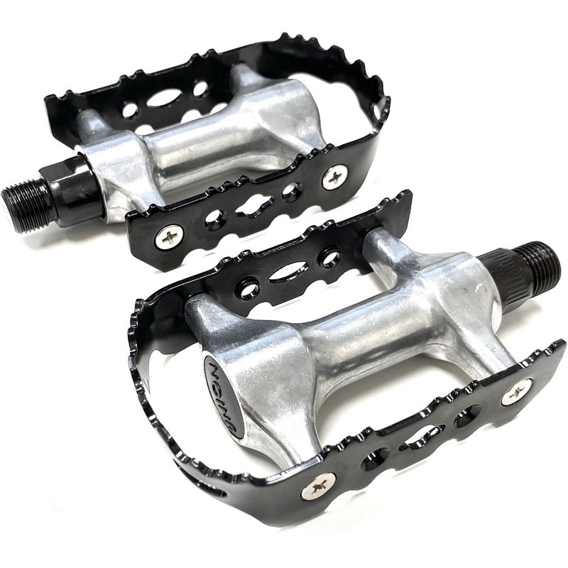 Par pedales BTT ALU. Eje CR-MO. Negro