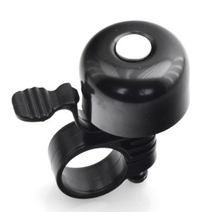 Timbre de bicicleta Ø35mm aluminio. Negro