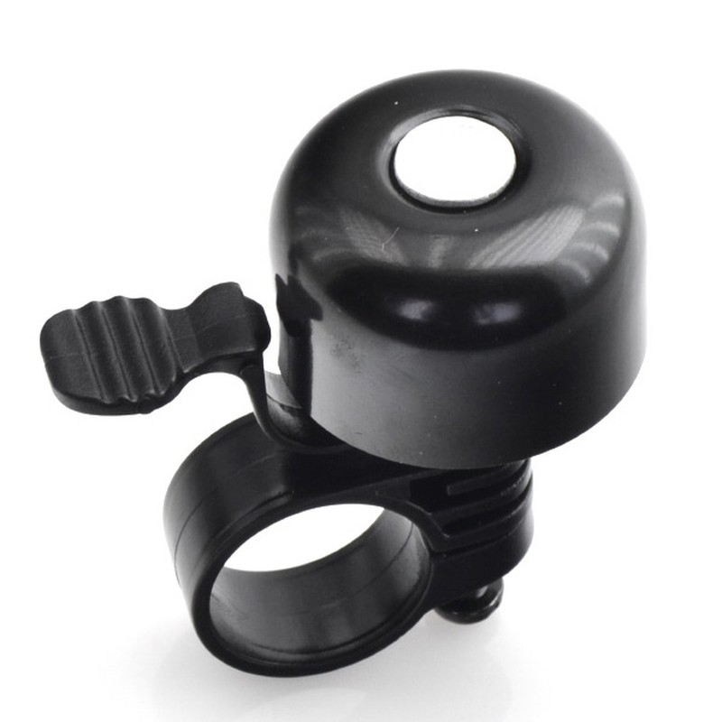 Timbre de bicicleta Ø35mm aluminio. Negro