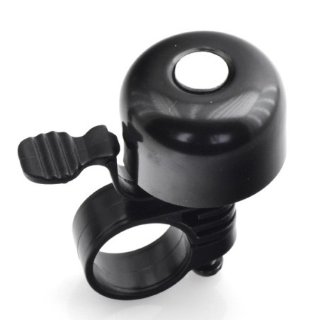 Timbre de bicicleta Ø35mm aluminio. Negro